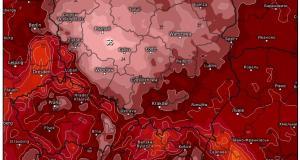 mapa temperatury 10 czerwca 2019